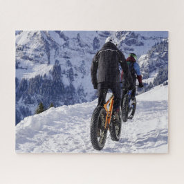 Snow Fatbikes Mountainbikes Rad fahren Puzzle