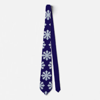 Snow flake dark blue krawatte