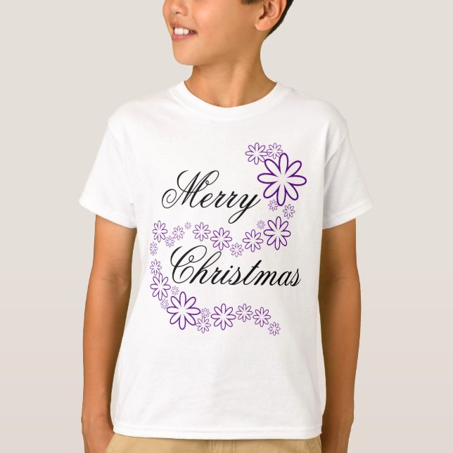 Snow Flake Weihnachten T-Shirt (Vorderseite)