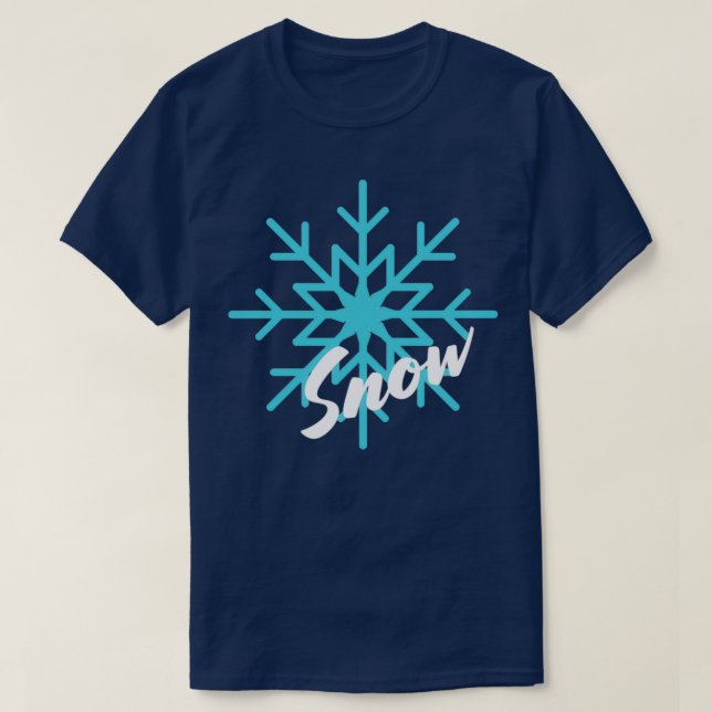 Snow Flake Weihnachtsgeschenk Halloween Thanksgivi T-Shirt (Design vorne)