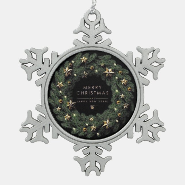 Snow flakes framed ornament  (Vorderseite)