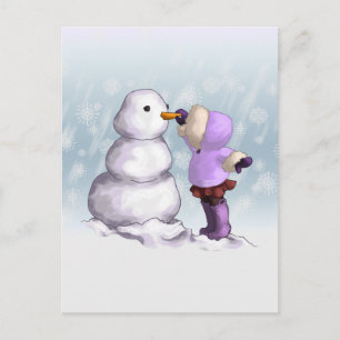 Snow Friend Postkarte