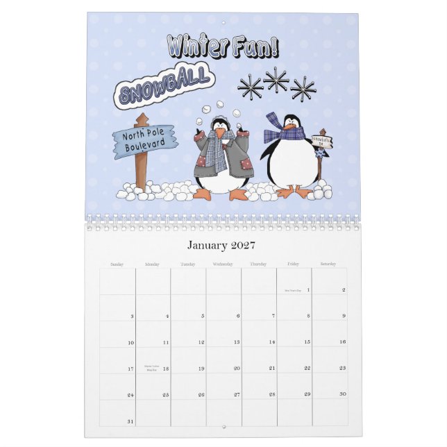 Snow Friends 2012 Kalender (Jan 2027)