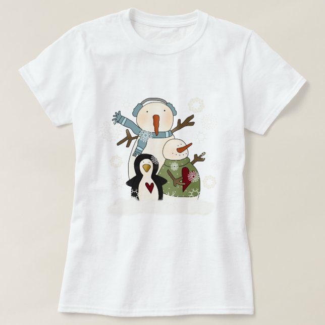 Snow Friends T - Shirt und Geschenke (Design vorne)