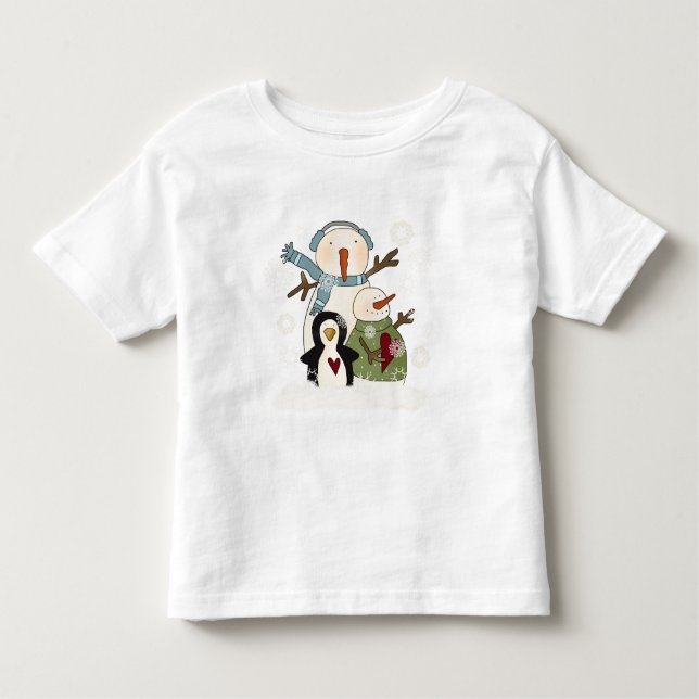Snow Friends T - Shirt und Geschenke (Vorderseite)