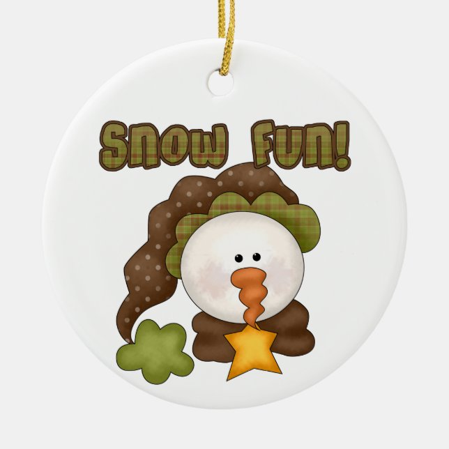 Snow Fun Snowman Ornament (Vorne)