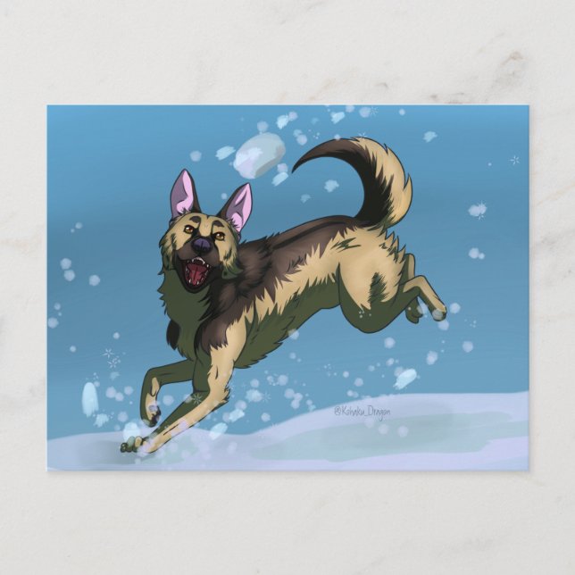 Snow Games Card Postkarte (Vorderseite)