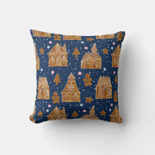Snow Gingerbrot Kissen