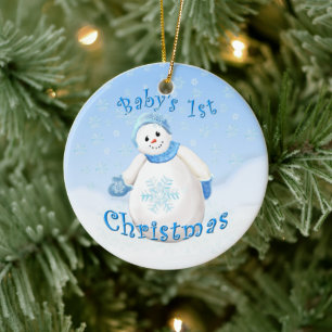 Snow Girl Baby's First Christmas Keepake Ornament