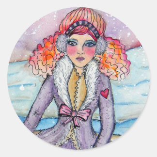 Snow Girl Sticker