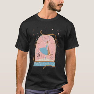 Snow Globe Ballerina Ballerina Tänzerin Weihnachts T-Shirt