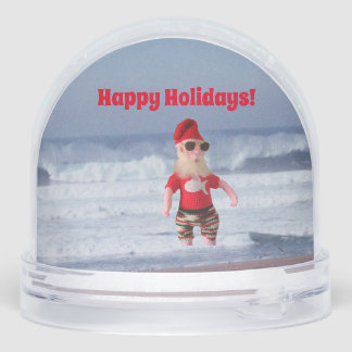 Snow Globe - Der Weihnachtsmann im Surf Schneekugeln