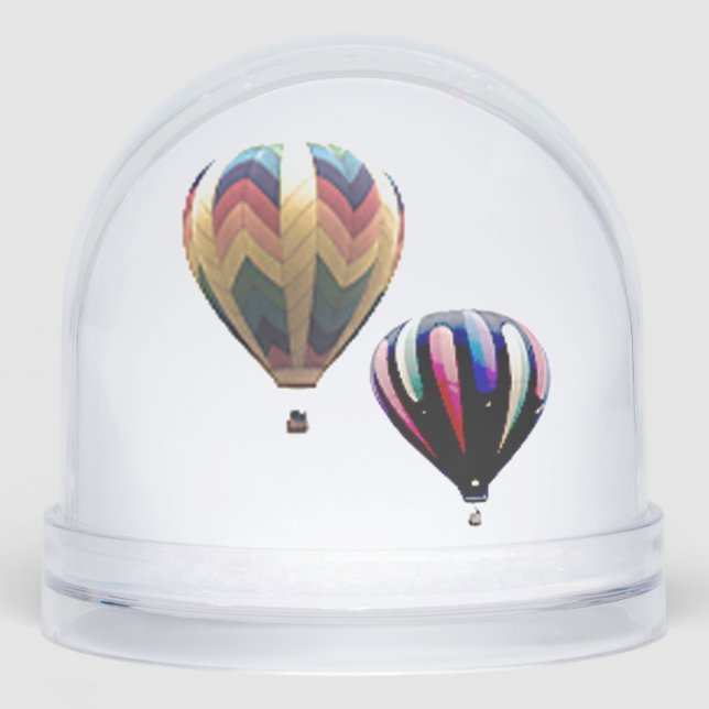 Snow Globe - Hot Air Balloons Schneekugeln (Vorderseite)