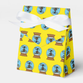 Snow Globe mit Blackbird singen Geschenkschachtel