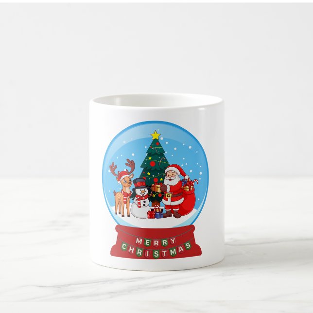 Snow Globe Weihnachts-Keramik Tasse (Von Creator hochgeladen)