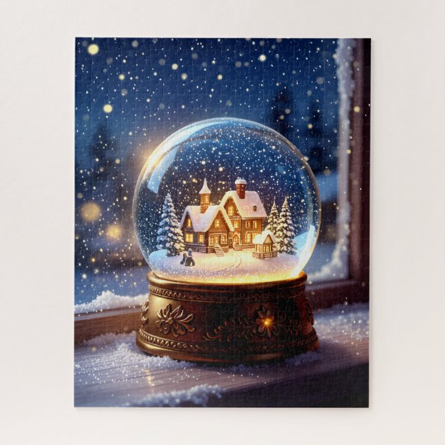 Snow Globe Winter Wonderland Puzzle (Vertikal)