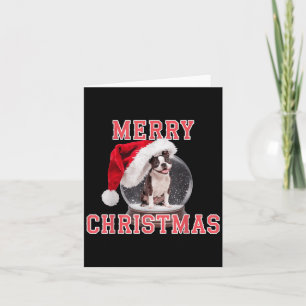 Snow Globe Xmas French Bulldog Weihnachten Karte