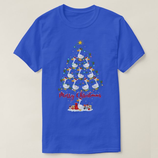 Snow Goose Lover Matching Santa Snow Goose Christa T-Shirt (Design vorne)