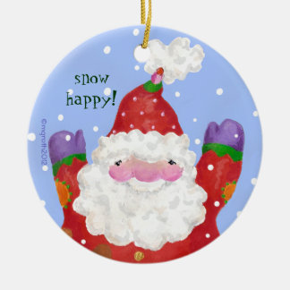 Snow Happy Foto Ornament