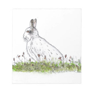 Snow Hare Notizblock