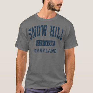 Snow Hill Maryland MD Vintag Athletic Sports Desi T-Shirt