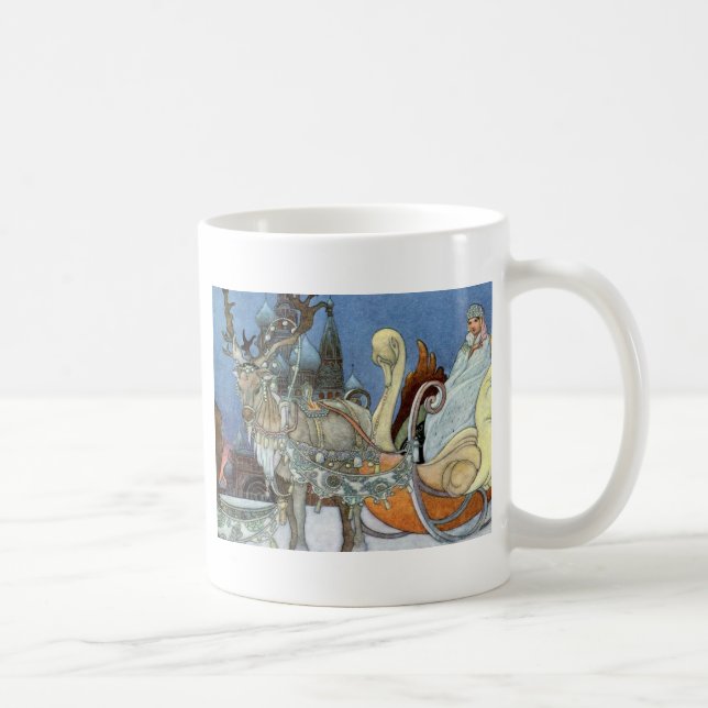 Snow Ice Queen Russian Princess Rentier Kaffeetasse (Rechts)