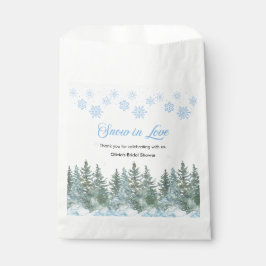 Snow in Love Snowflakes Bridal Shower Thank You  Geschenktütchen