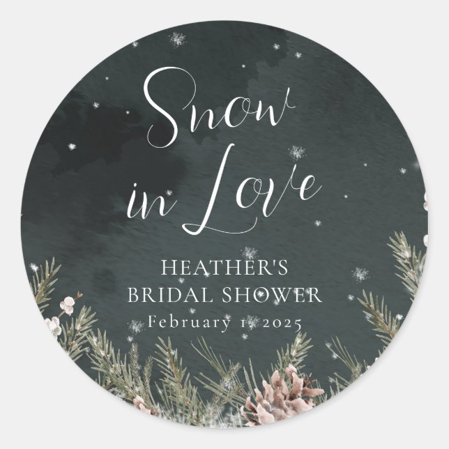 Snow In Love Sticker (Vorderseite)