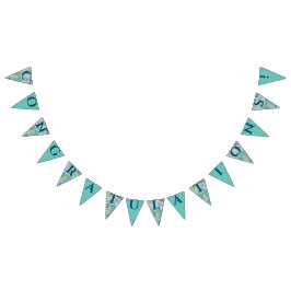 Snow in Summer Art Nouveau Style Wedding Wimpelkette