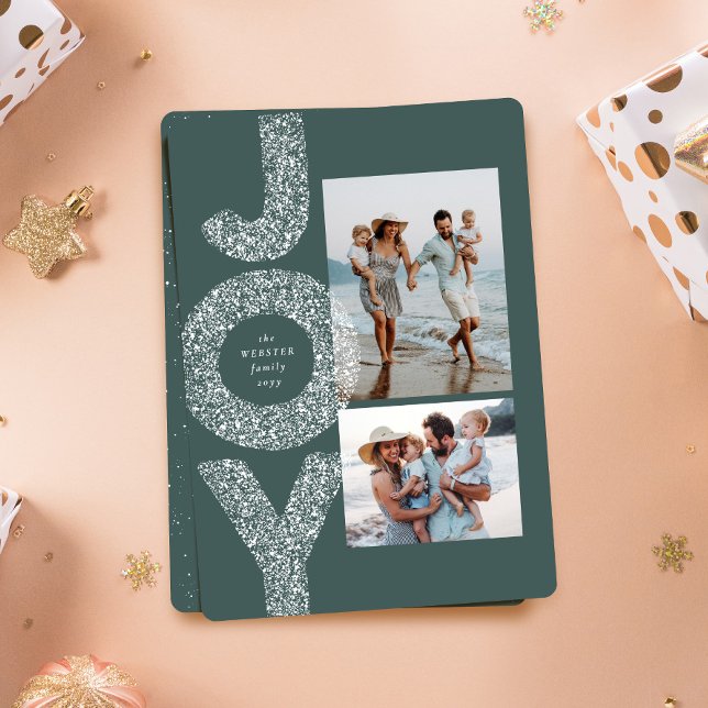 Snow joy speckte zwei Foto grüne Weihnachten (Von Creator hochgeladen)