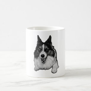 Snow-Kissed Corgi Hallo Kaffeetasse