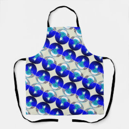 Snow Lady Under the Blue Winter Sky Schürze