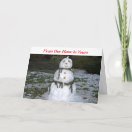 Snow Lady Weihnachtskarte Feiertagskarte