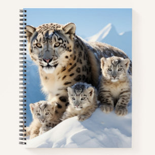 Snow Leopard Animal Wild Beauty Freedom Wilderness Notizbuch