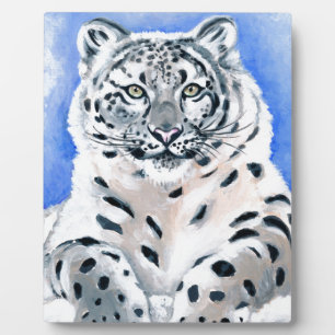 Snow Leopard Art Fotoplatte