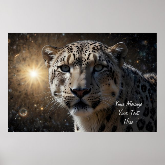 Snow Leopard Celestial Guardian Poster (Vorne)