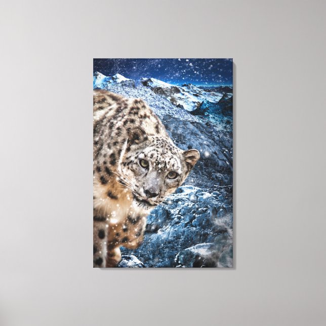 SNOW LEOPARD CLOUD WALKER LEINWANDDRUCK (Vorderseite)