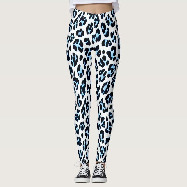 Snow Leopard Elegance Leggings (Vorderseite)