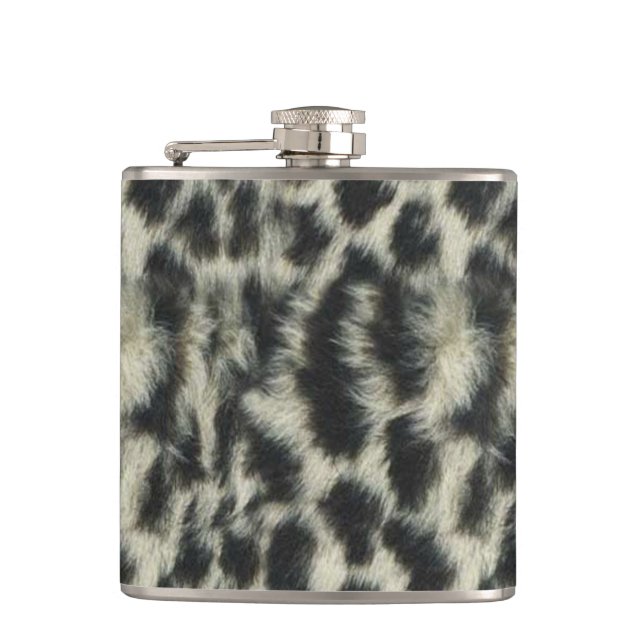 Snow Leopard Flask Flachmann (Vorderseite)