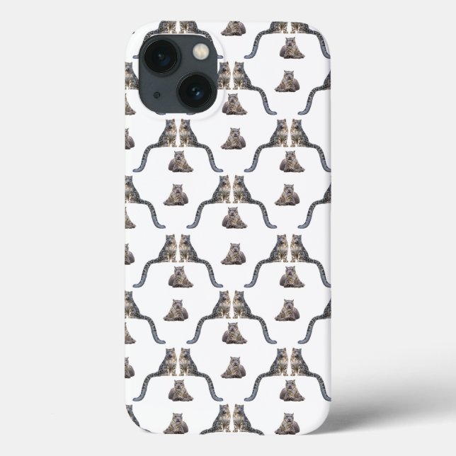 Snow Leopard Frenzy iPad Mini Case (Farbe auswähle (Rückseite)