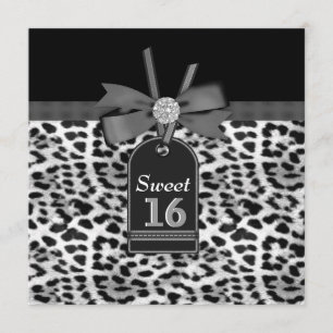 Snow Leopard Geburtstagspartei Einladung