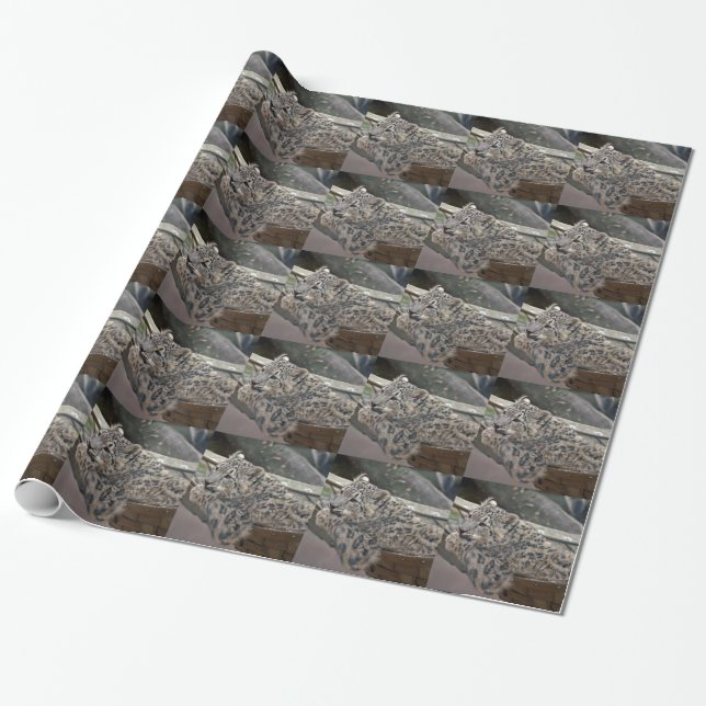 Snow Leopard Geschenkpapier (Ungerollt)