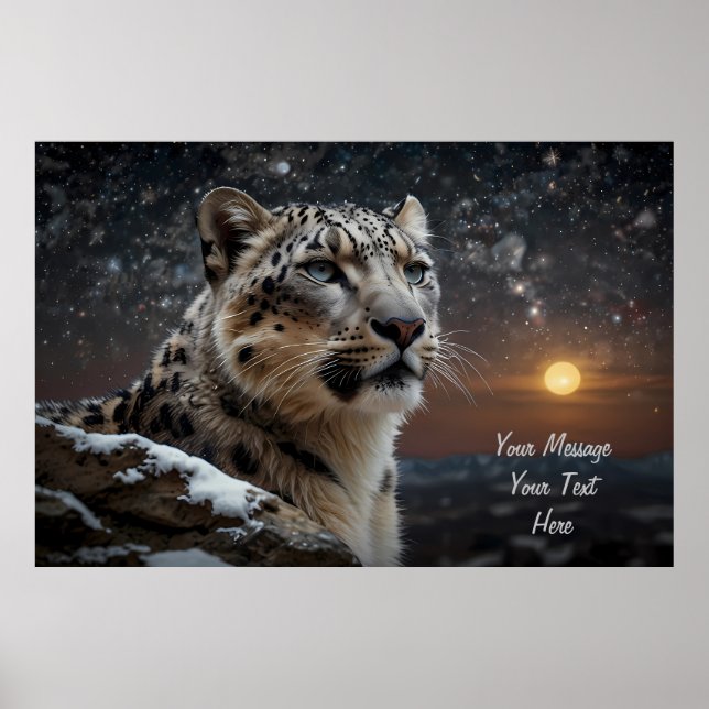 Snow Leopard Guardian Poster (Vorne)