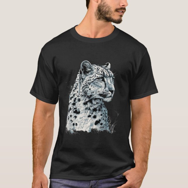 Snow Leopard Liebe | Lass es schneit! T-Shirt (Vorderseite)