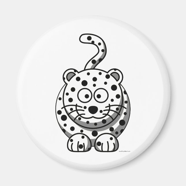 Snow Leopard Magnet (Vorne)