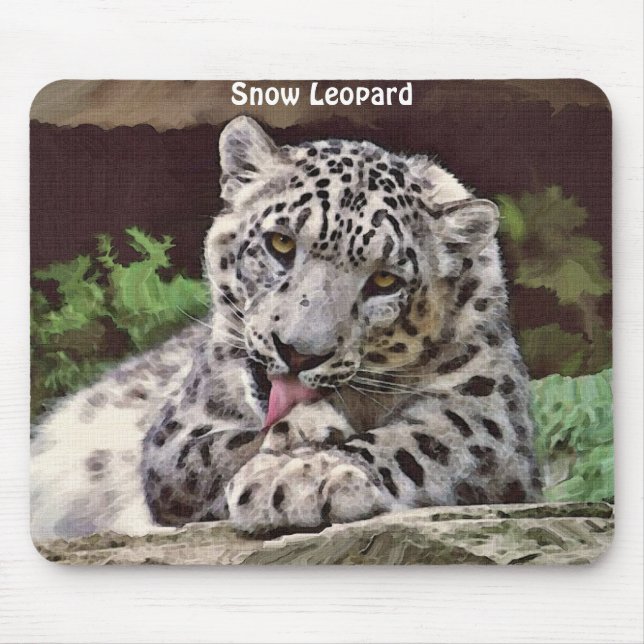SNOW LEOPARD Mousepad (Vorne)