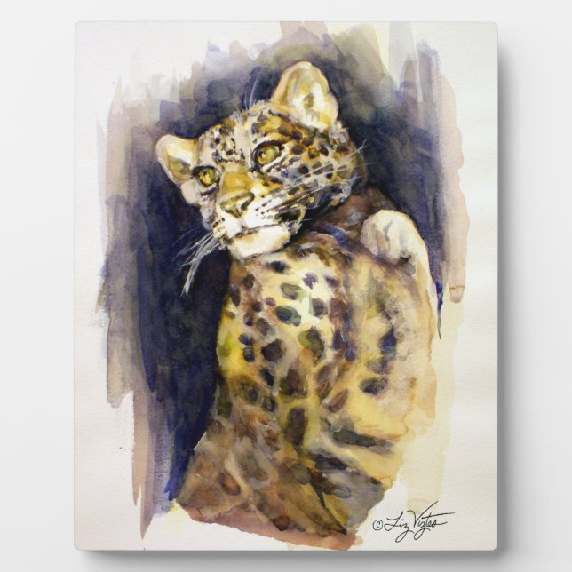 Snow Leopard Plaque Fotoplatte (Vorderseite)
