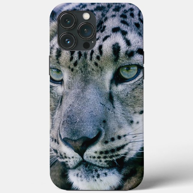 Snow Leopard Print Case-Mate iPhone Gehäuse Hülle (Rückseite)