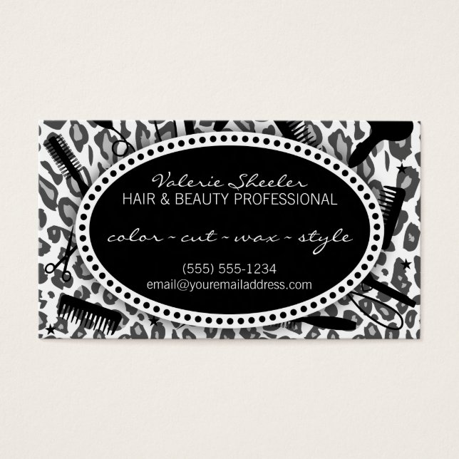 Snow Leopard Print Hair & Beauty Coupon Rabatt (Vorderseite)
