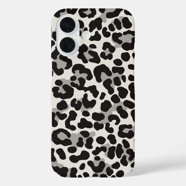 Snow Leopard Print White Trenddesign Muster Case-Mate iPhone Hülle (Rückseite)